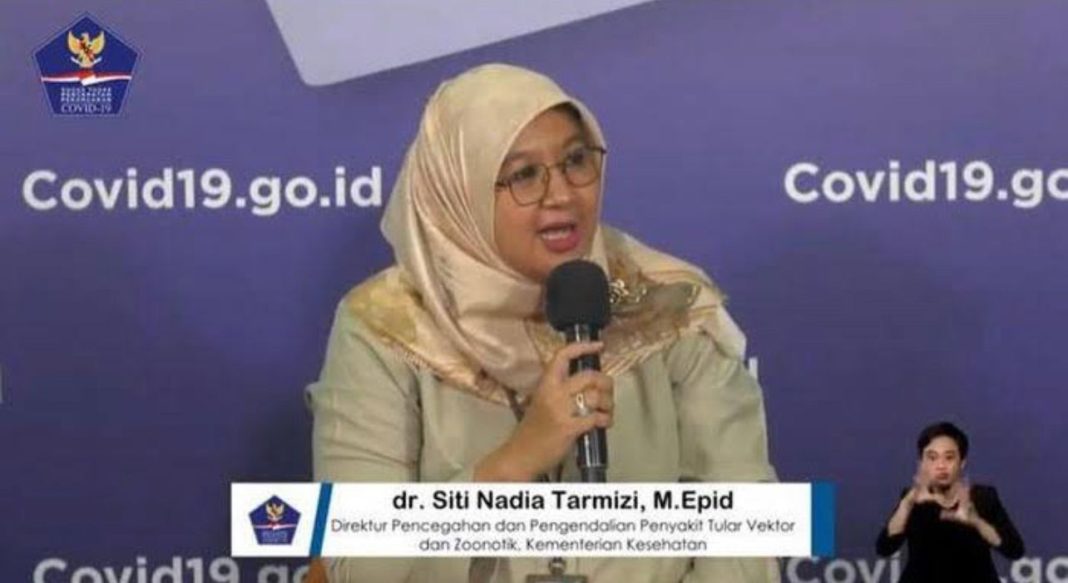 Kepala Biro Komunikasi Kemenkes dr Siti Nadia Tarmizi MEpid.