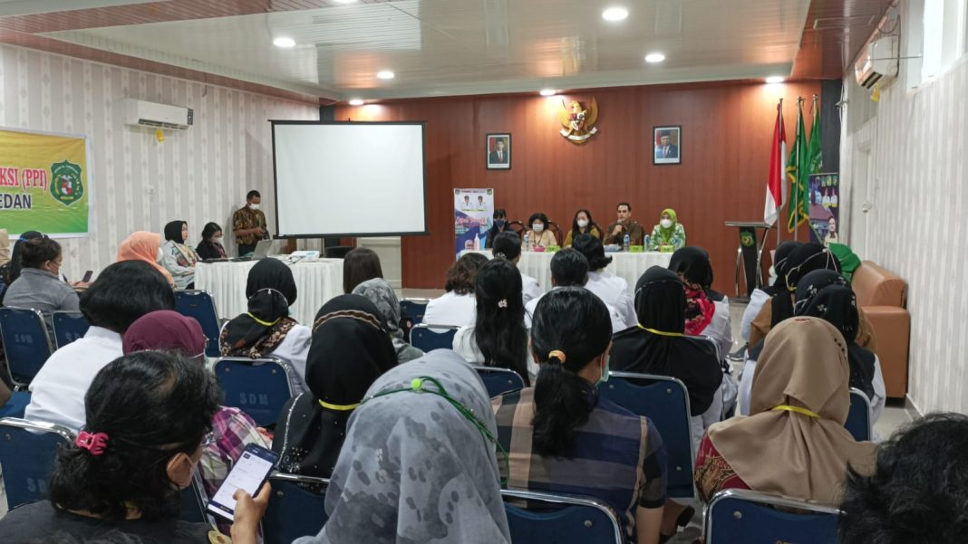 RSUD Dr Pingadi Medan menggelar pelatihan PPI di Ruang Rapat II RSUD Dr Pirngadi Medan pada 25-26 November 2022.