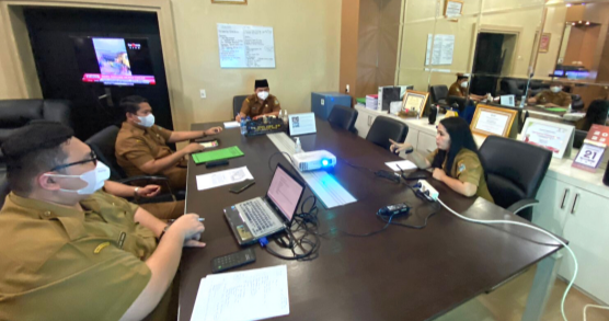 Kepala Dinas Kesehatan Sumut drg Ismail Lubis MM memimpin rapat paparan persiapan pelaksanaan program dokter terbang dan SPGDT tahun 2023.