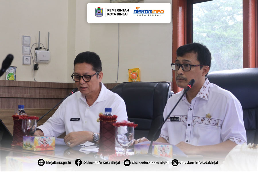 Staf Ahli Wali Kota Binjai Bidang Ekonomi, Pembangunan, dan Keuangan dr Heri Hendri pada kegiatan Audit Kasus Stunting Tahap II Tahun 2022 di Ruang Rapat III, Rabu (7/12/2022).