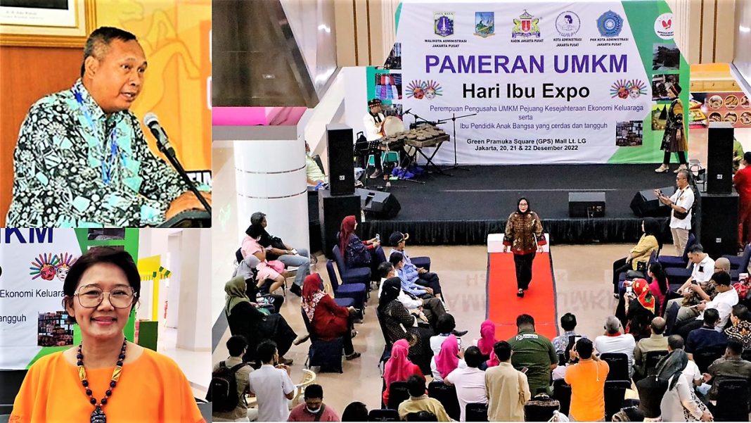 Pameran UMKM Hari Ibu Expo yang digelar di Green Pramuka Square Mall, Jakarta, 20-22 Desember 2022.