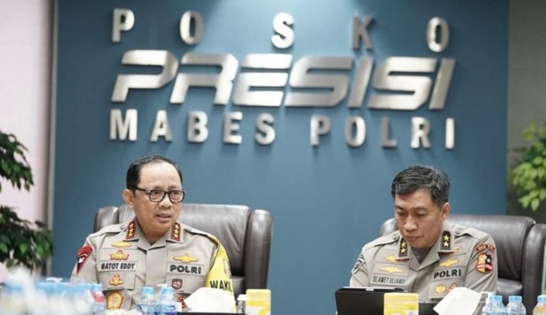 Wakapolri Komjen Pol Prof Dr Drs Gatot Eddy Pramono MSi melakukan konferensi pers di Jakarta.