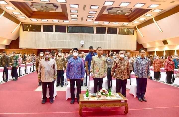 Presiden Republik Indonesia Joko Widodo secara resmi membuka Rakernas Program Banggakencana dan Percepatan Penurunan Stunting Tahun 2023, yang digelar di Auditorium BKKBN, Halim Perdanakusuma, Jakarta.