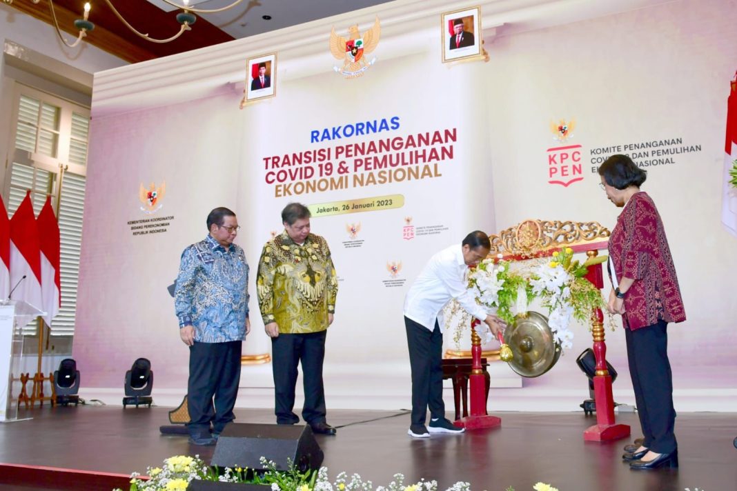 Rakornas Transisi PC-PEN di Gedung AA Maramis, Jakarta.