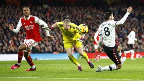 Arsenal mengalahkan Manchester United pada laga lanjutan Liga Inggris di Stadion Emirates.