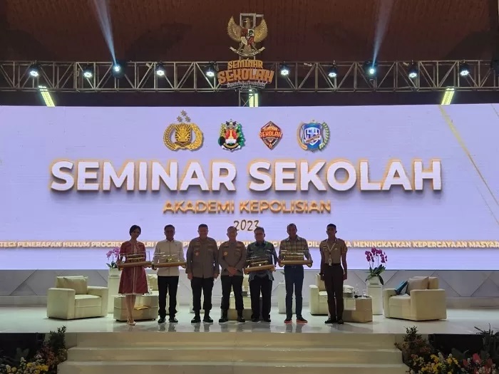 Seminar Sekolah Akpol 2023 di Gedung Serbaguna Akpol.