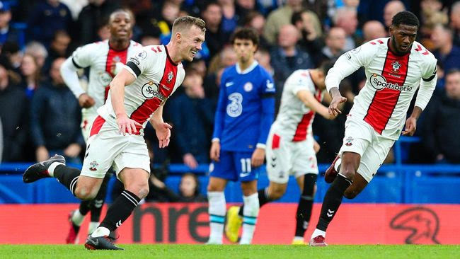 Chelsea kalah 0-1 dari Southampton, usai dibobol James Ward-Prowse lewat gol tendangan bebas.