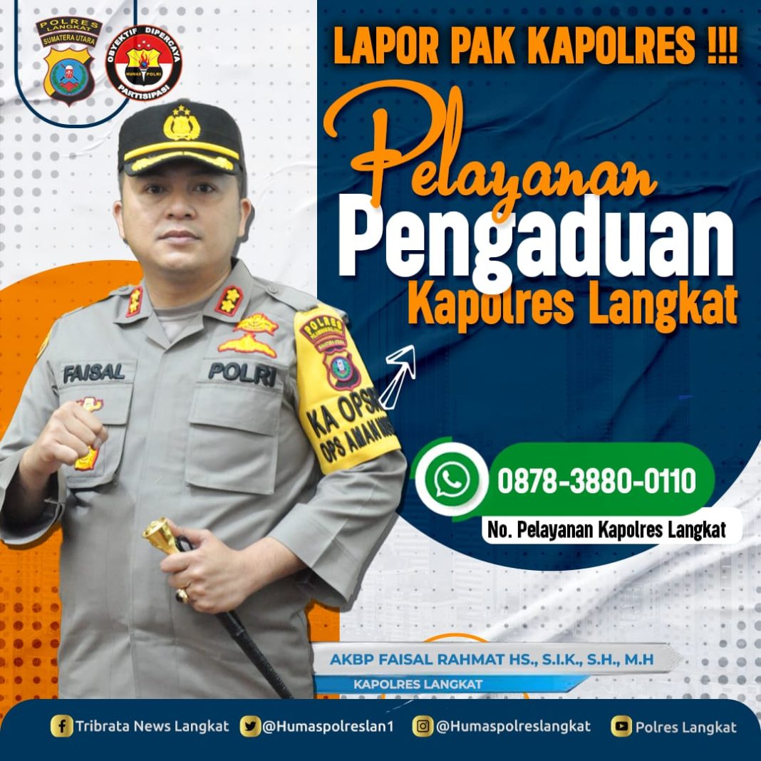 Format program Lapor Pak Kapolres Langkat.