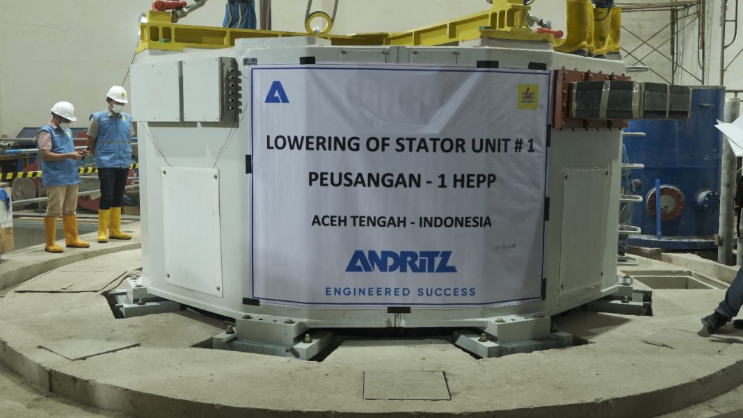 PT PLN bersama Konsultan Engineer Nippon Koei beserta tim, melakukan Joint Inspection of Lowering Stator Unit 1 ke PLTA Peusangan 1&2, Kabupaten Aceh Tengah.