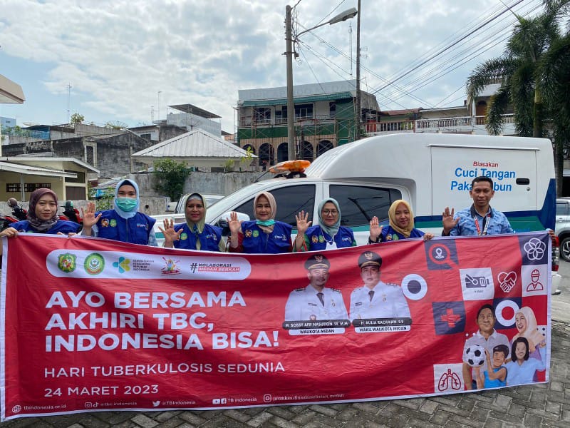 Memperingati hari Tuberkulosis Sedunia sekaligus sebagai upaya mencegah penyebaran penyakit TBC, Pemko Medan melalui Dinas Kesehatan Medan melakukan penyuluhan kepada masyarakat.