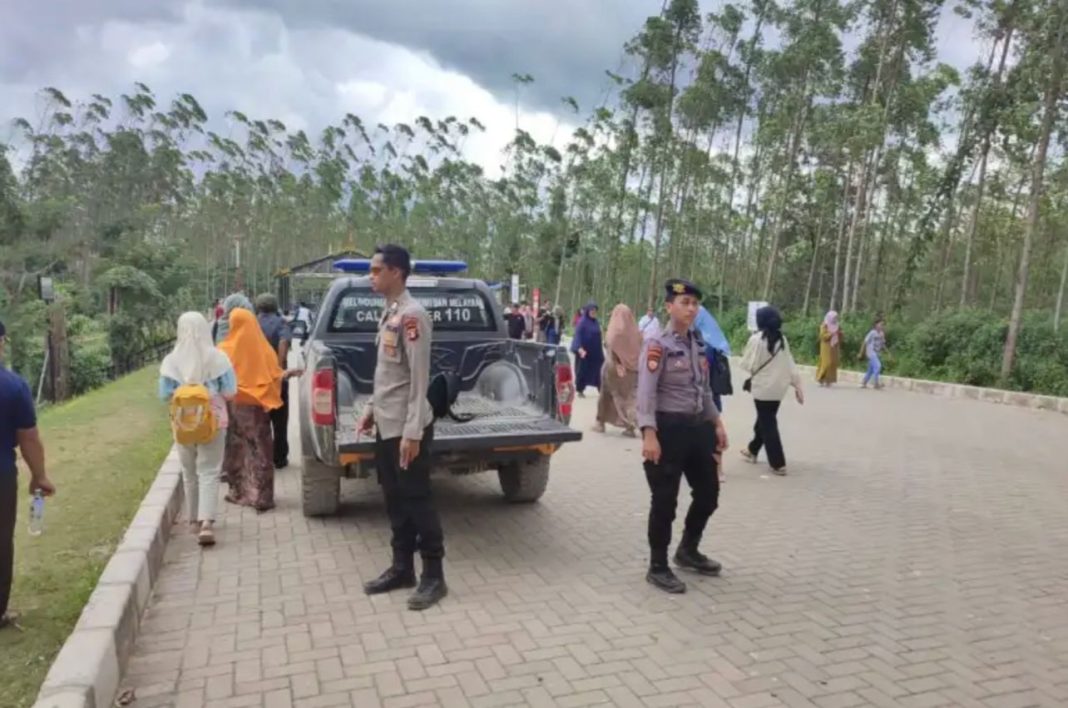 Satgas Operasi Nusantara Polda Kaltim.tetap melaksanakan patroli monitoring kamtibmas serta pengamanan di beberapa titik penting di kawasan IKN masih di momen Hari Raya Idul Fitri 1444 H.