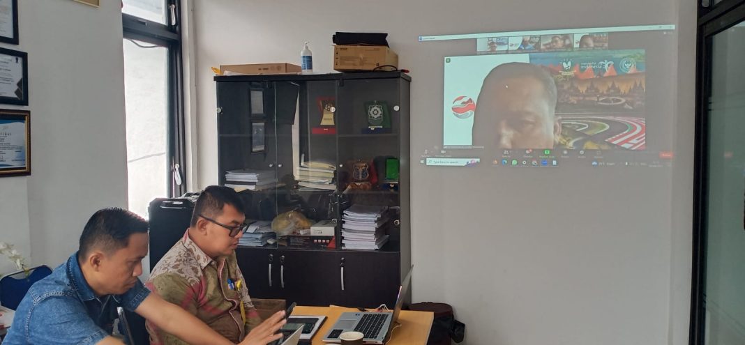 Direktur RSUD Parapat dr Henry Jimmy Gultom Rakor virtual pengembangan rumah sakit bersama Kemenparekraf dan Kemenkes RI di RSUD Parapat, Kecamatan Girsang Sipanganbolon, Kabupaten Simalungun.