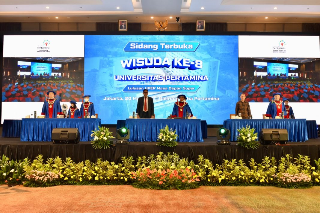 Wisuda Universitas Pertamina ke-8 di Graha Pertamina, Selasa (23/5/2023).