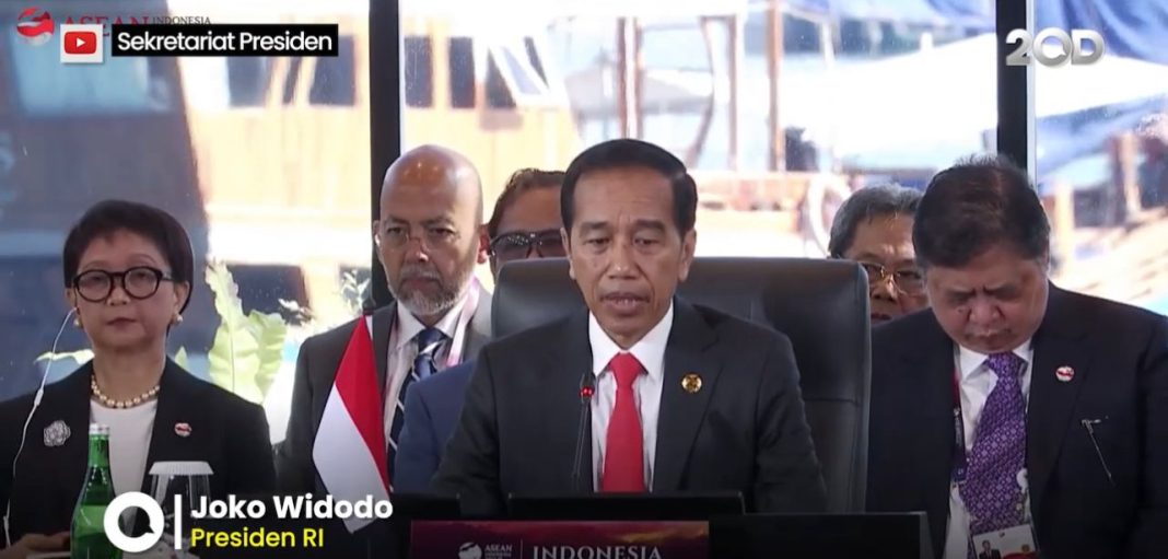 Presiden Jokowi membuka KTT ke-42 ASEAN, di Hotel Meruorah, Labuan Bajo, Provinsi Nusa Tenggara Timur