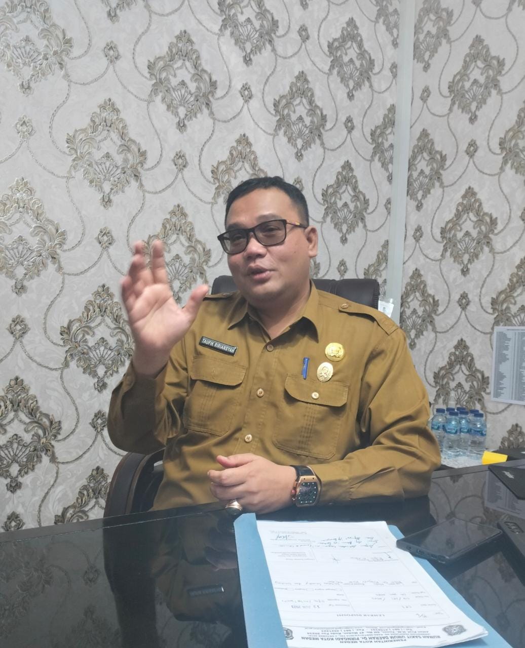 Plt Direktur RSUD Dr Pirngadi Medan dr Taufik Ririansyah.