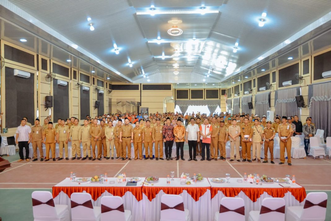 Sosialisasi 4 Pilar Kehidupan Berbangsa dan Bernegara kepada masyarakat khususnya di Kabupaten Batubara yang digelar di Aula Pendopo Perjuangan, Desa Simpang Dolok, Kecamatan Datuk Lima Puluh, Senin (3/7/2023). (Dok/Kominfo Batubara)