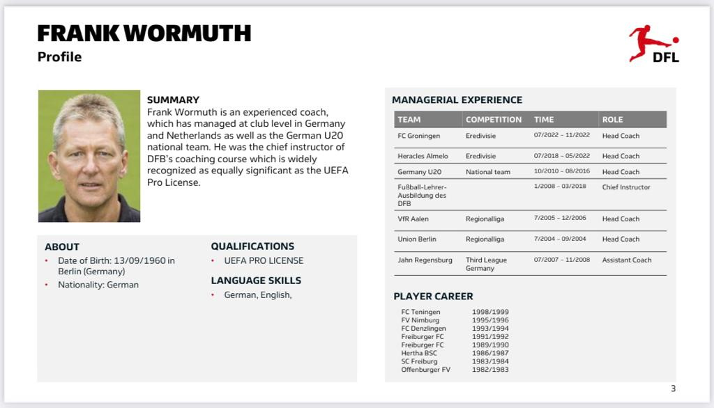 Profil Frank Wormuth. (Dok/PSSI)