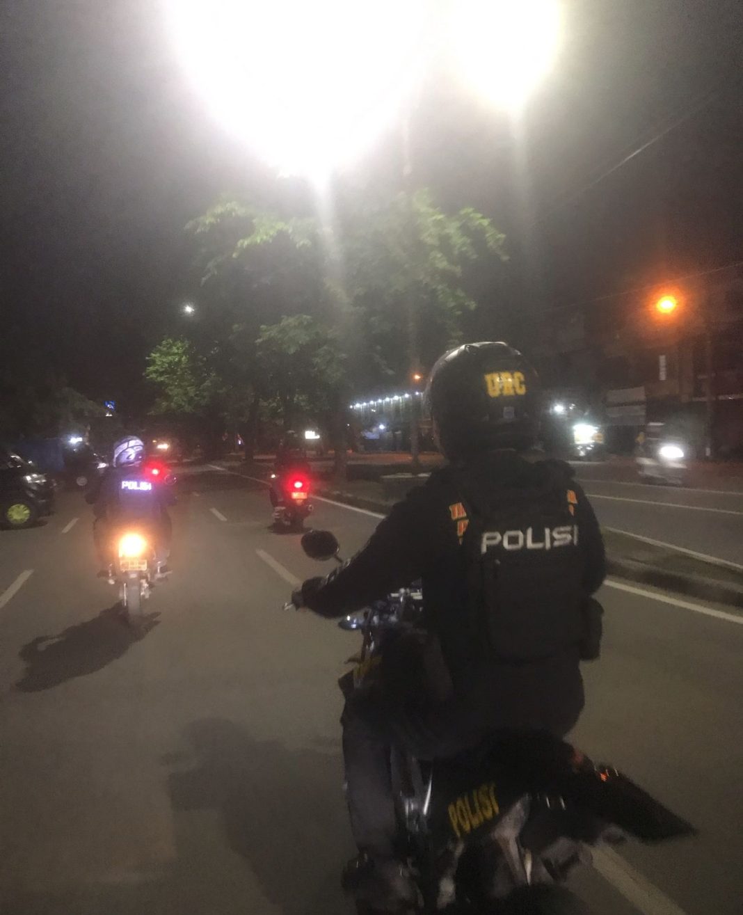 URC Polrestabes menggelar patroli dengan mengendarai sepedamotor guna mengantisipasi aksi kejahatan jalanan, Jumat (18/8/2023). (Dok/Polrestabes Medan)