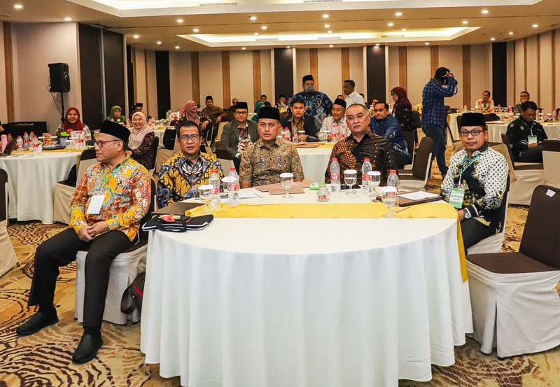 Wakil Gubernur Sumut Musa Rajekshah menghadiri Acara Milad ke 23 MES sekaligus Rapat Kerja Wilayah MES Sumut di Hotel Santika Medan, Sabtu (19/8/2023). (Dok/Kominfo Sumut)