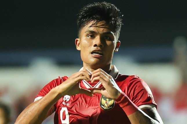Momen selebrasi Ramadhan Sananta usai cetak gol untuk Timnas Indonesia U-23 di ajang Piala AFF U-23 2023, Minggu (20/8/2023). (Dok/PSSI)