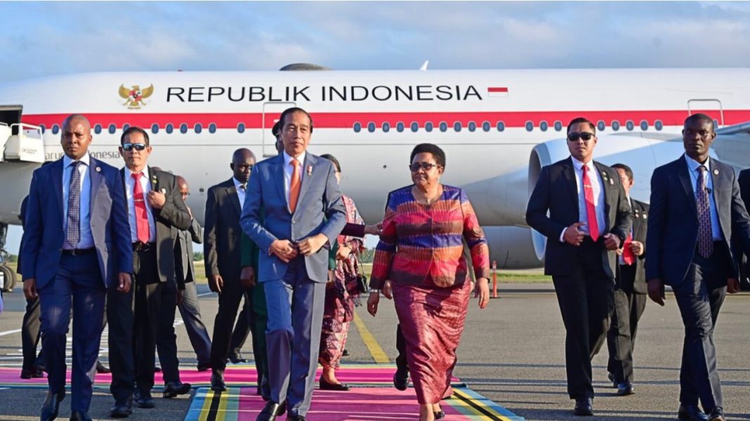 Presiden Jokowi melanjutkan kunjungan kenegaraan ke Republik Persatuan Tanzania, Selasa (22/8/2023).