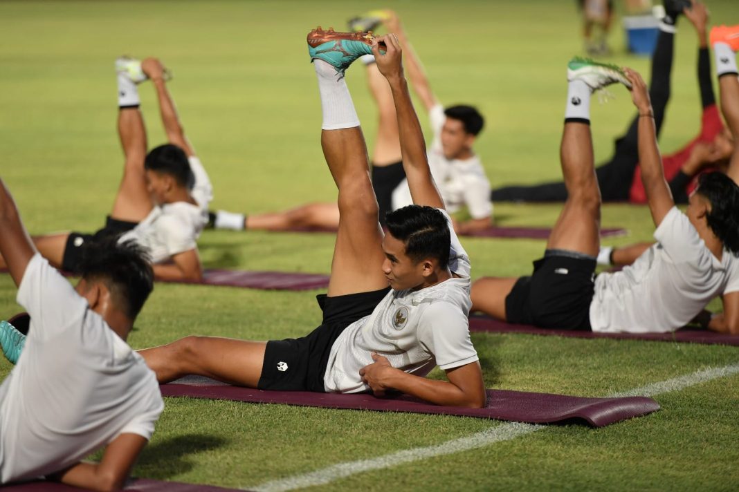 Tim U-23 Indonesia sudah melakukan latihan perdana di Stadion Sriwedari, Senin (4/9/2023). (Dok/PSSI)