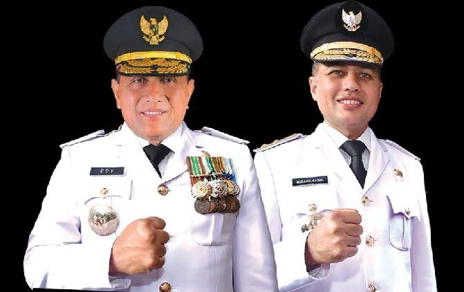 Gubernur Sumut periode 2018-2023 Edy Rahmayadi dan Wakil Gubernur Sumut Musa Rajekshah.