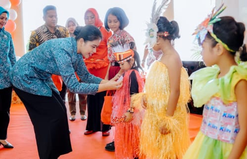 Rangka Hari Anak Nasional dan Bulan Kreasi Anak Tahun 2023 di Jambur Tamsaka, Jalan Jamin Ginting Medan, Kamis (7/9/2023). (Dok/Kominfo Medan)