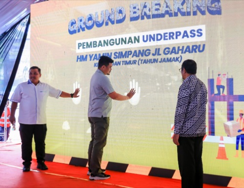 Ground breaking dilakukan Wali Kota Medan Bobby Nasution, Kamis (28/09/2023). (Dok/Kominfo Medan)