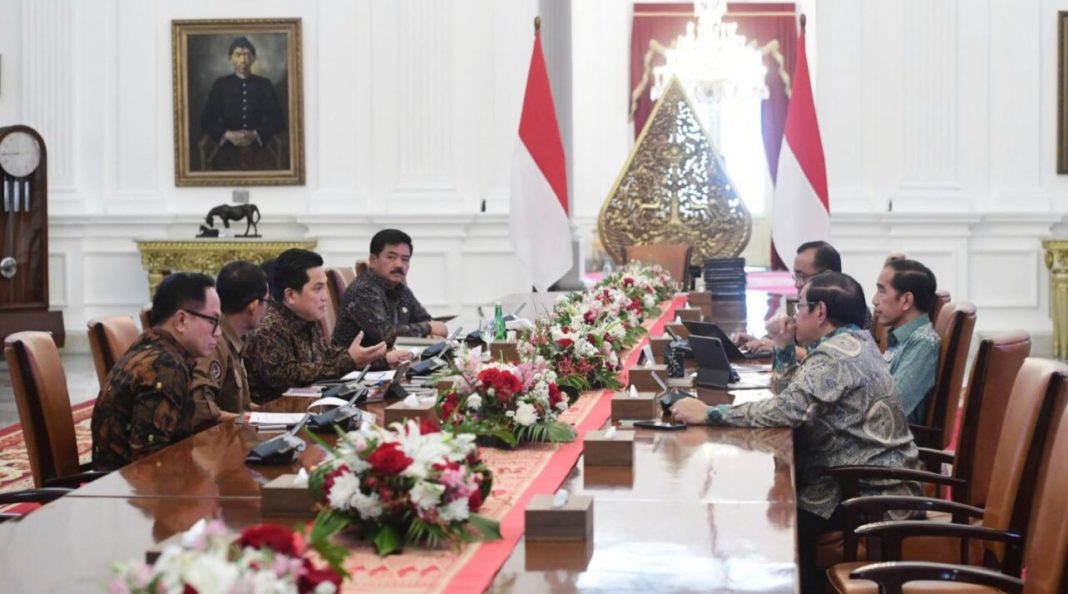 Rapat di Kompleks Istana Kepresidenan Jakarta.