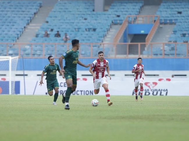 Laga Persikabo lawan Persis Solo di Stadion Wibawa Mukti Cikarang, Jawa Barat, Jumat (6/10/2023). (Dok/Humas Persis Solo)