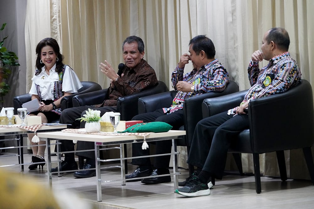 KPK gelar audiensi bersama INI dan IPPAT dalam membahas isu pengguna jasa pada sektor pertanahan di Gedung KPK Merah, Jalan Kuningan Persada, Jakarta, Kamis (5/10/2023). (Dok/KPK)