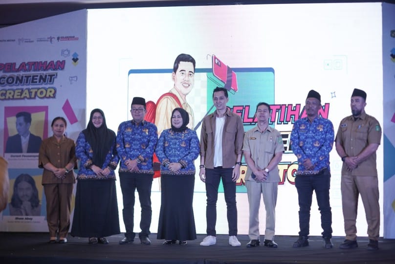 Dinas Pariwisata Medan menggelar pelatihan content creator di hotel JW Marriott, Selasa (7/11/2023). (Dok/Kominfo Medan)