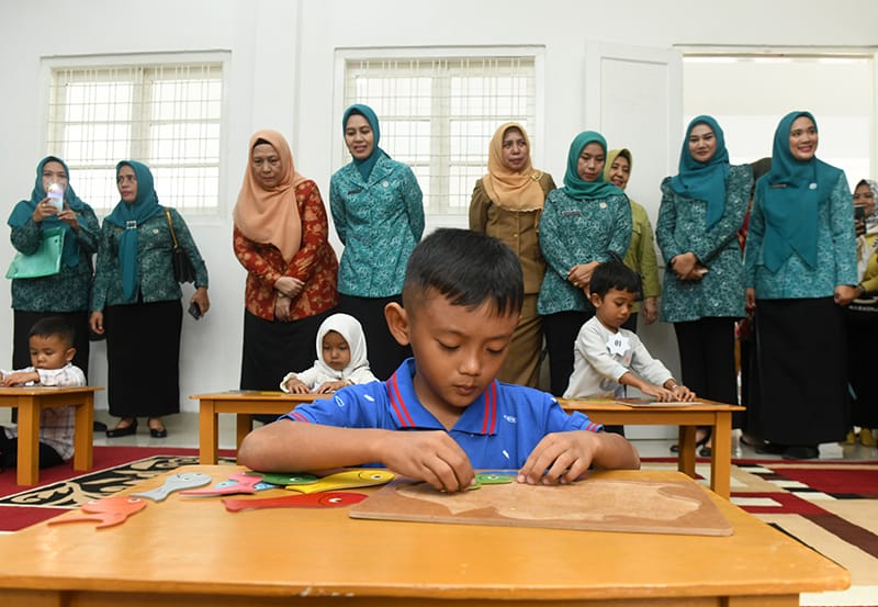 TP PKK Sumut menggelar berbagai lomba bagi para Balita hingga remaja, Selasa (28/11/2023). (Dok/Kominfo Sumut)