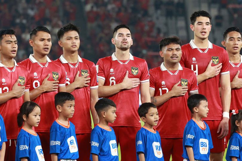 Skuad Timnas Indonesia yang berduel lawan Brunei Darussalam di Kualifikasi Piala Dunia 2026 zona Asia di Stadion Gelora Utama Bung Karno, Kamis (12/10/2023) malam WIB.