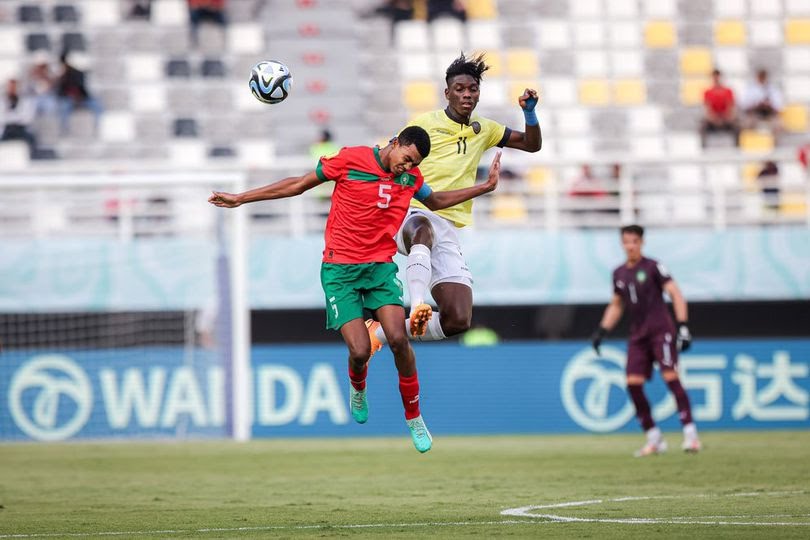 Duel Timnas Maroko U-17 vs Ekuador U-17 di matchday 2 Grup A Piala Dunia U-17 2023 di Stadion Gelora Bung Tomo, Surabaya, Senin (13/11/2023) sore WIB.