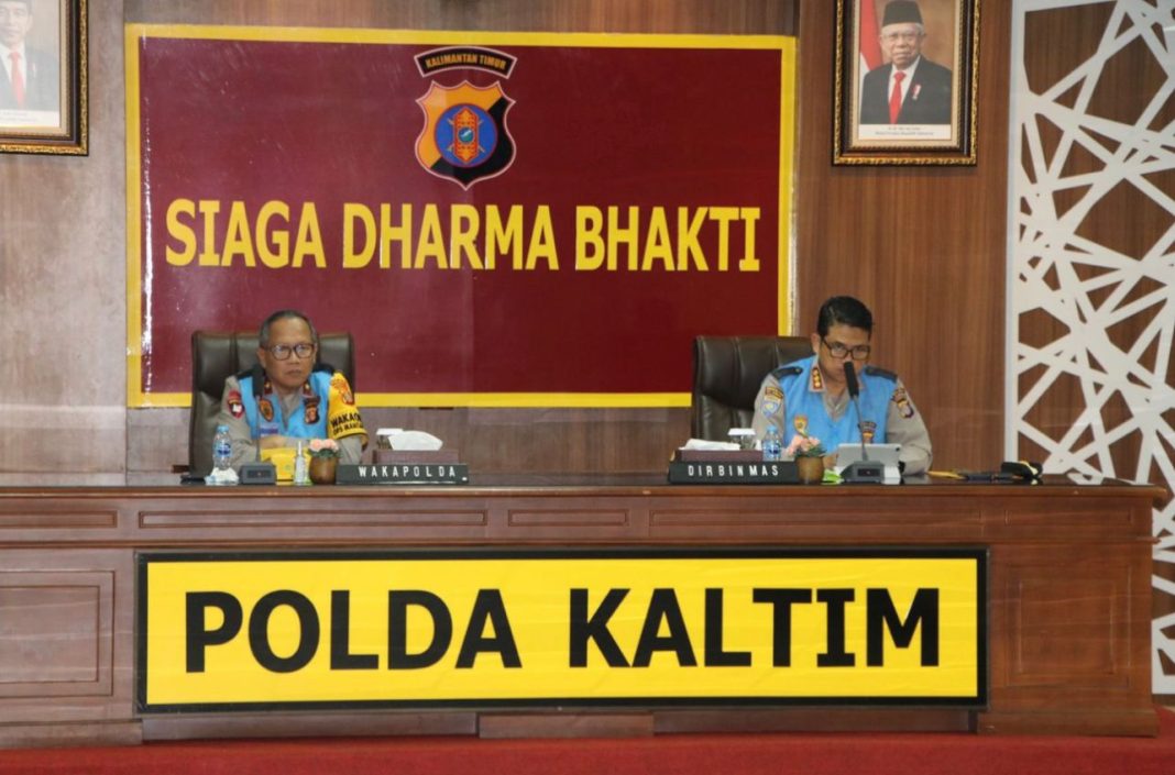 Wakapolda Kaltim Brigjen Pol Drs Mujiyono SH MHum memimpin Sidang Pemanggilan Peserta Tes Tingkat Pusat Seleksi Sespimmen Polri Dikreg ke-64 TA 2023, Kamis (2/11/2023).