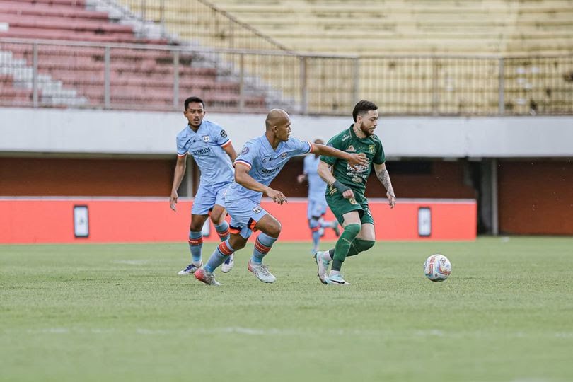 Duel RANS Nusantara FC vs Persebaya Surabaya di pekan ke-21 BRI Liga 1 2023/2024 di Stadion Maguwoharjo, Jumat (1/12/2023) sore WIB.