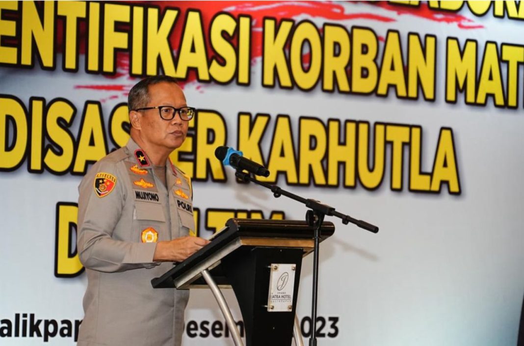 Polda Kaltim menyelenggarakan seminar bertajuk “Sinergitas dan Kolaborasi dalam Identifikasi Korban Mati pada Disaster Karhutla”, Rabu (6/12/2023).