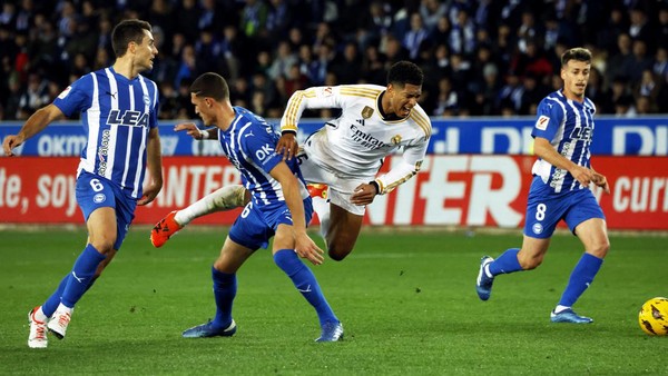 Real Madrid menang 1-0 atas Deportivo Alaves dalam lanjutan LaLiga, Jumat (22/12/2023) dini hari WIB.
