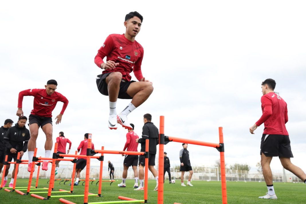 Intensitas latihan timnas Indonesia mulai ditingkatkan di Antalya, Turki.