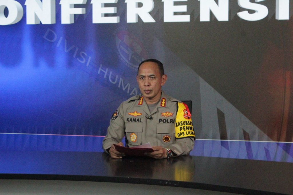 Juru Bicara Polri Kombes Pol Ahmad Musthofa Kamal di Gedung Divisi Humas Polri, Jakarta, Selasa (26/12/2023). (Dok/Humas Polri)