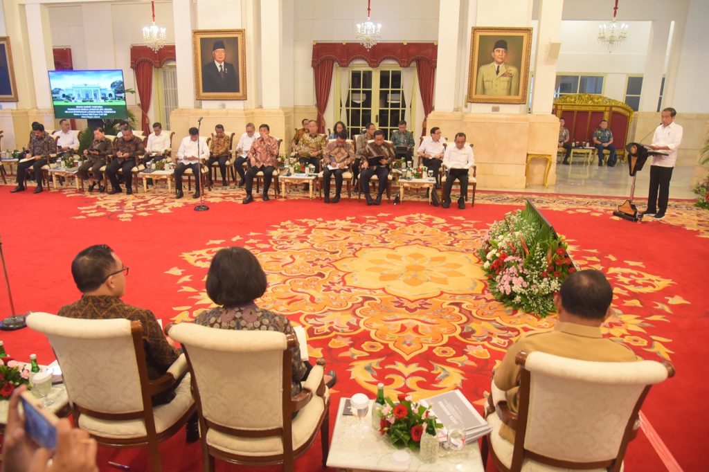 Presiden Jokowi pimpin Sidang Kabinet Paripurna di Istana Negara, Jakarta, Selasa (9/1/2024). (Dok/Humas Setkab)