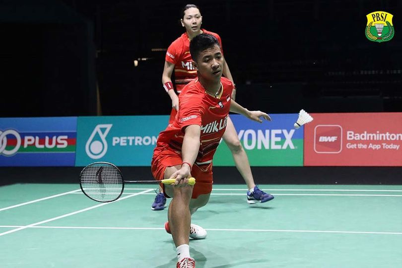 Dejan Ferdianansyah/Gloria Emanuelle Widjaja saat berlaga di Malaysia Open 2024, Rabu (10/1/2024).