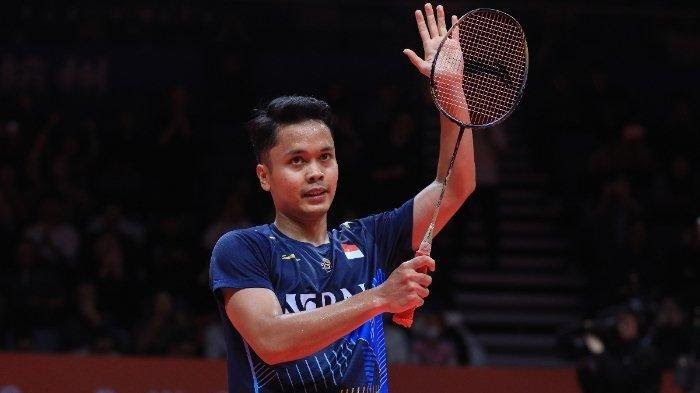 Anthony Ginting di Malaysia Open 2024.