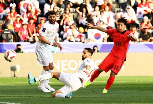 Korea Selatan menghadapi Bahrain pada laga perdana Grup E Piala Asia 2023 di Stadion Al Sadd, Senin (15/1/2024).