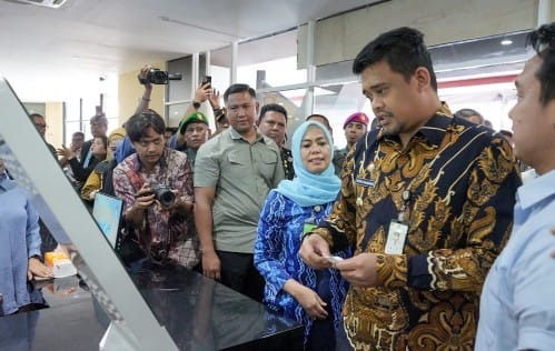 Wali Kota Medan Bobby Nasution meluncurkan MPP Medan yang berlokasi di eks Plaza Ramayana Peringgan, Jalan Iskandar Muda, Kamis (25/1/2024). (Dok/Kominfo Medan)