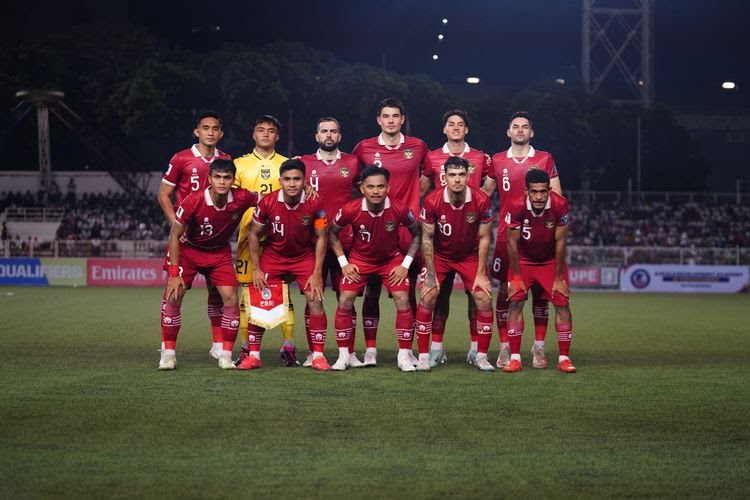 Skuad timnas Indonesia.