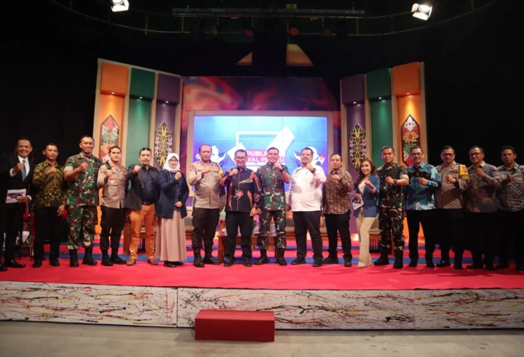 Acara diselenggarakan secara Live di Studio 1 TVRI Kalimantan Timur, Kota Samarinda, Senin (5/2/2024) malam.