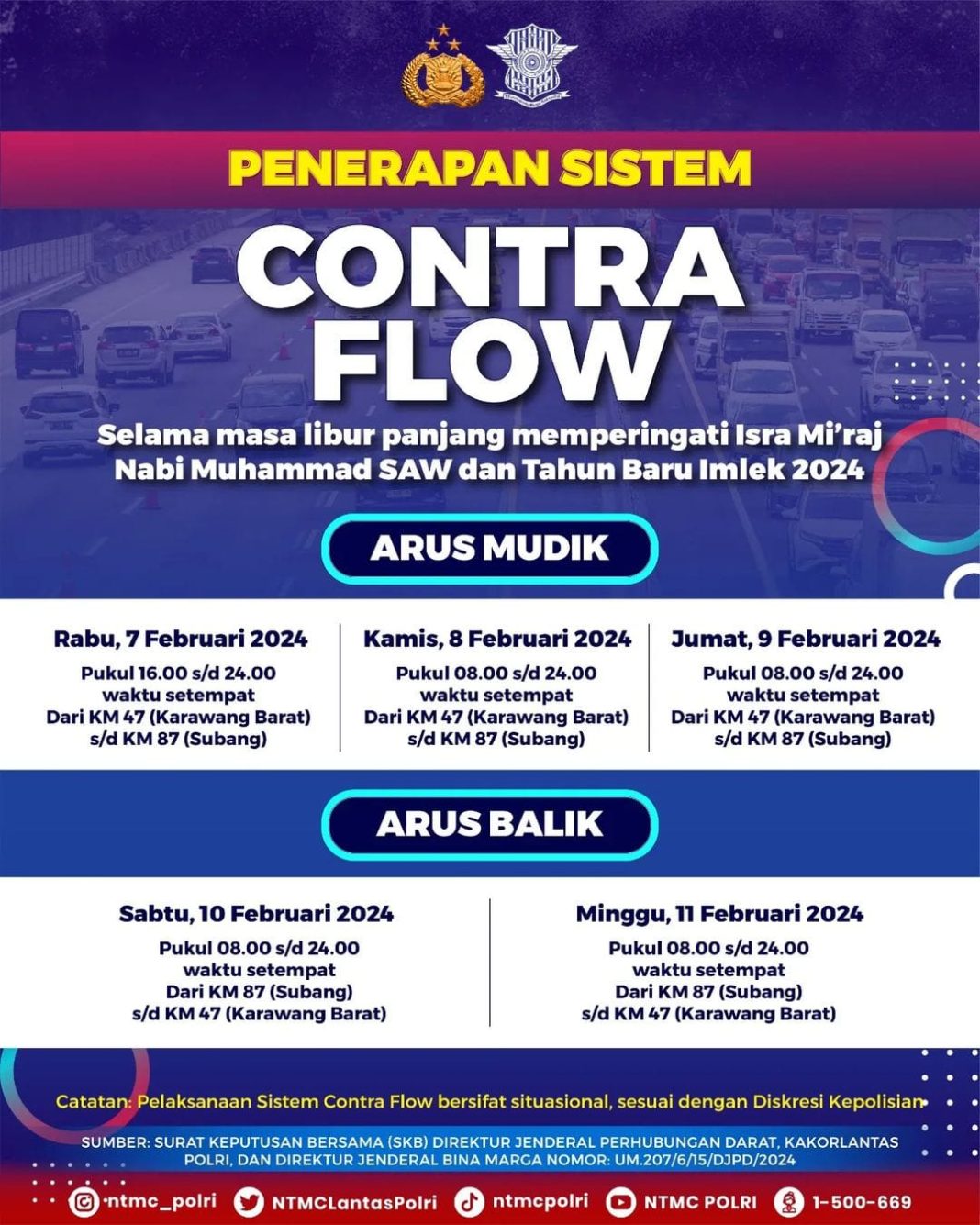 Rekayasa lalu lintas contraflow.